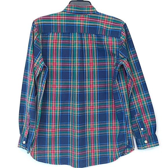 GAP Kids XL Madras Plaid Button Down Shirt Long Sleeve Cotton Christmas Holiday - Picture 5 of 5